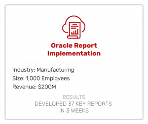 Oracle Report Implementation
